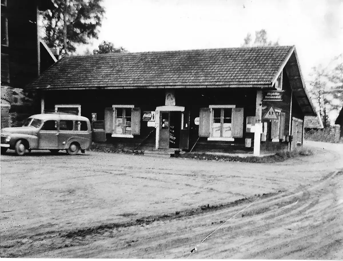 Pålhammars handelsbod i Åkerstorp under Herbert Berglunds tid